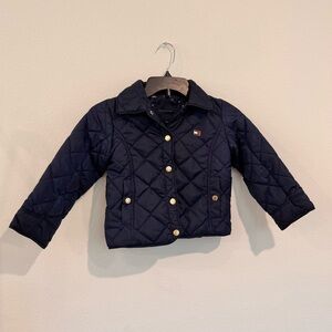 Tommy Hilfiger Navy Quilted Kids Jacket